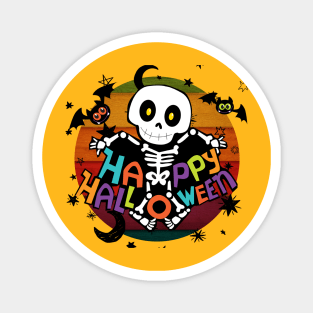 SKULL SYMBOL OF HAPPY HALLOWEN Magnet